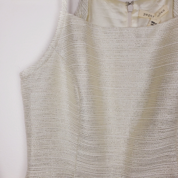 NWT Paper Crown Metallic Cocktail Dress - Picture 3 of 7